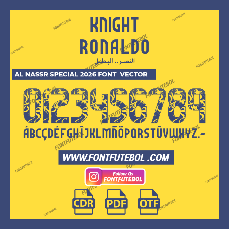 AL NASSR SPECIAL 2026 FONT VECTOR