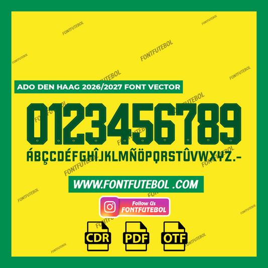 ADO DEN HAAG 2026/2027 VECTOR FONT