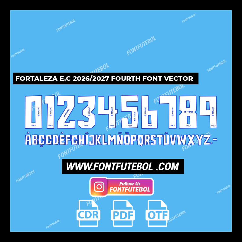 FORTALEZA E.C 2026/2027 FOURTH FONT VECTOR