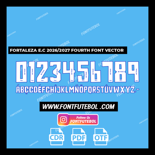 FORTALEZA E.C 2026/2027 FOURTH FONT VECTOR
