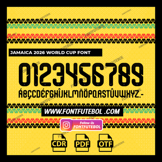 JAMAICA 2026 WORLD CUP FONT