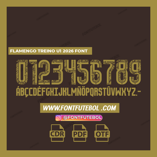 FLAMENGO TREINO U1 2026 FONT