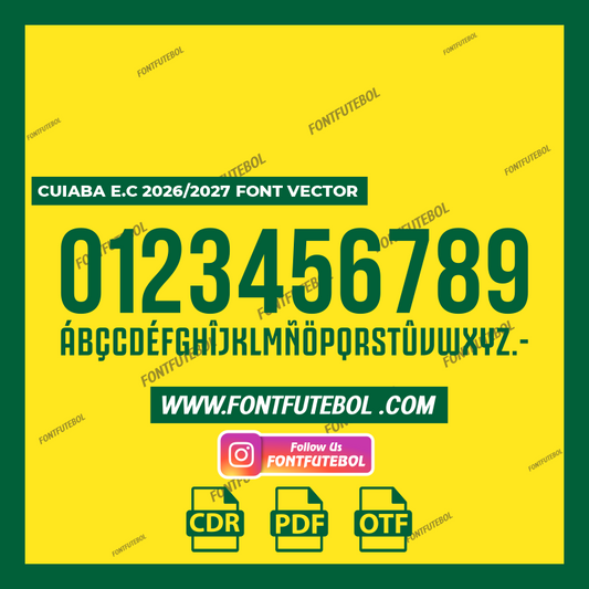 CUIABA E.C 2026/2027 FONT VECTOR