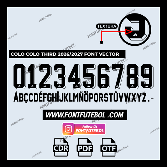 COLO COLO THIRD 2026/2027 FONT VECTOR
