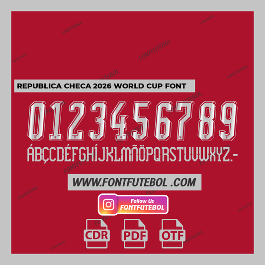 REPUBLICA CHECA 2026 WORLD CUP FONT
