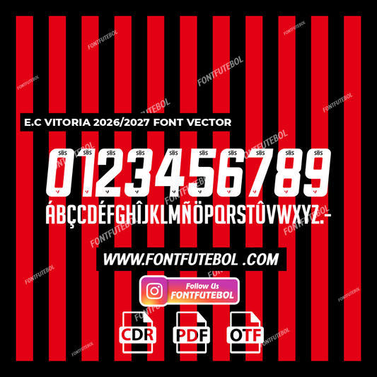 E.C VITORIA 2026/2027 FONT VECTOR