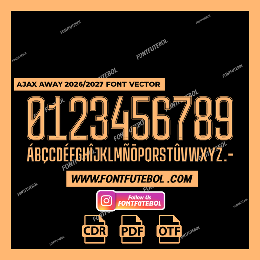 AJAX AWAY 2026/2027 FONT VECTOR