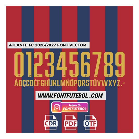 ATLANTE FC 2026/2027 FONT VECTOR