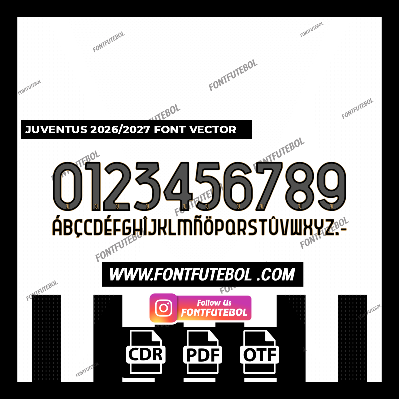JUVENTUS 2026/2027 FONT VECTOR