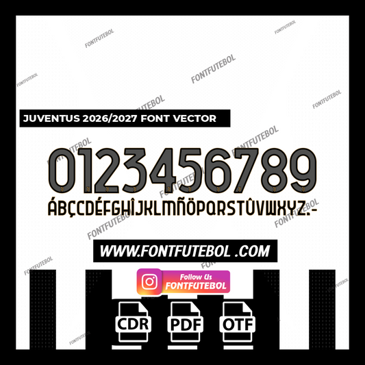 JUVENTUS 2026/2027 FONT VECTOR