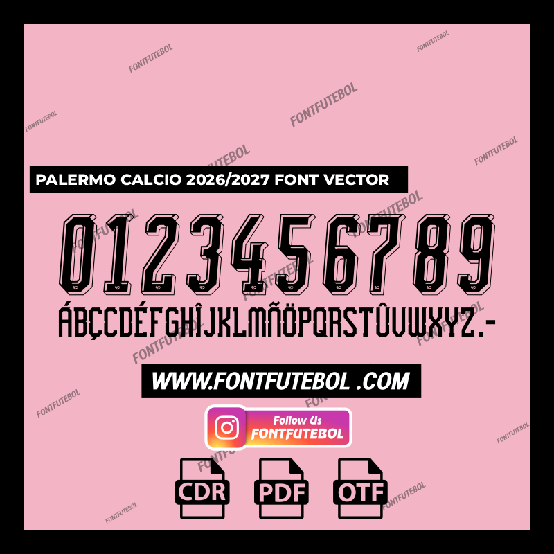 PALERMO CALCIO 2026/2027 FONT VECTOR