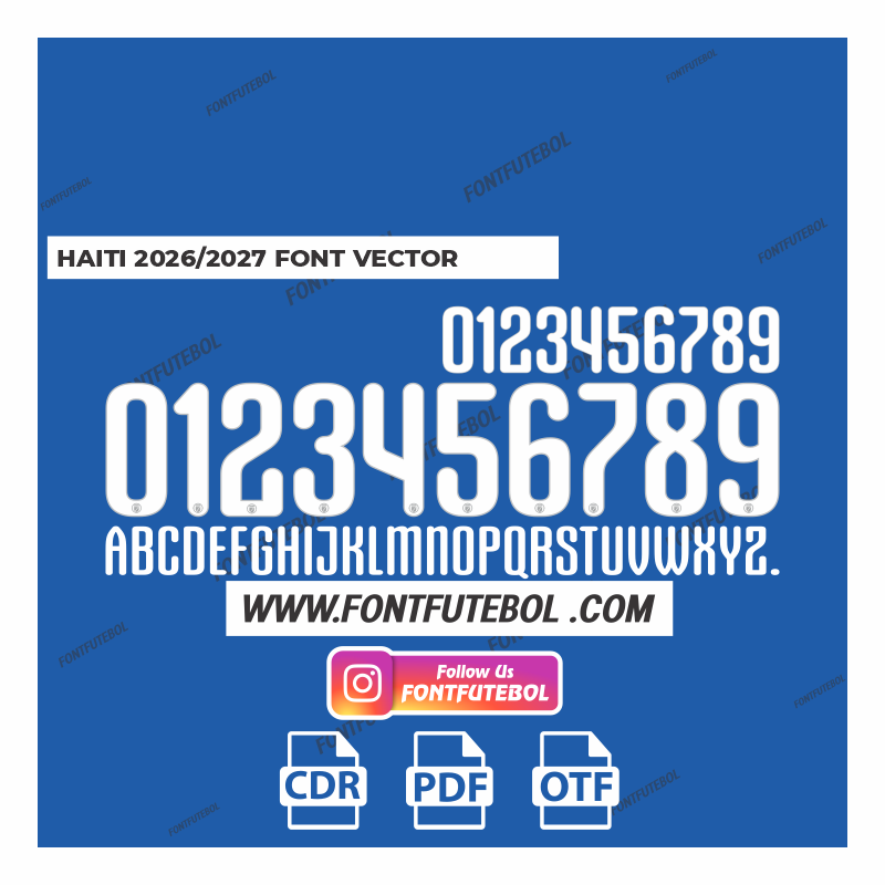 HAITI 2026/2027 FONT VECTOR