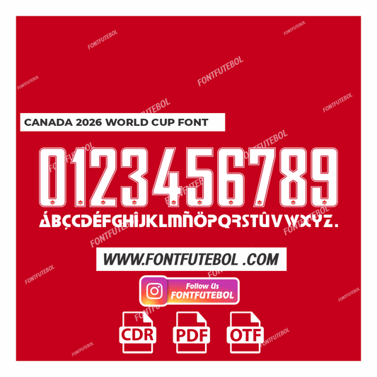 CANADA 2026 WORLD CUP FONT