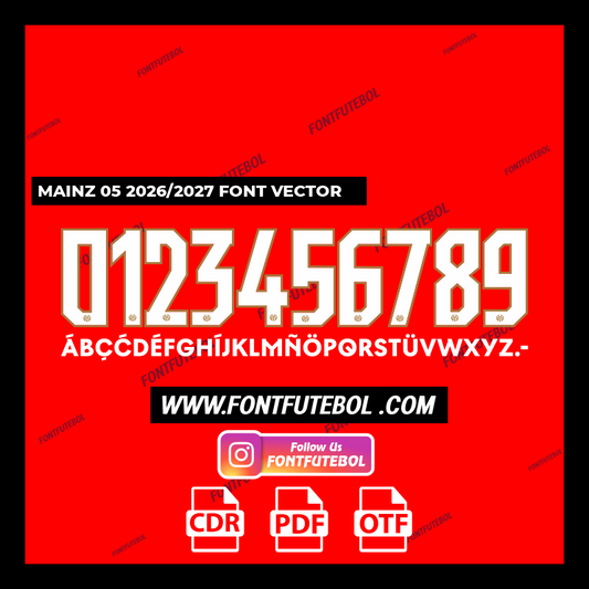 MAINZ 05 2026/2027 FONT VECTOR
