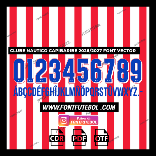 CLUBE NAUTICO CAPIBARIBE 2026/2027 FONT VECTOR
