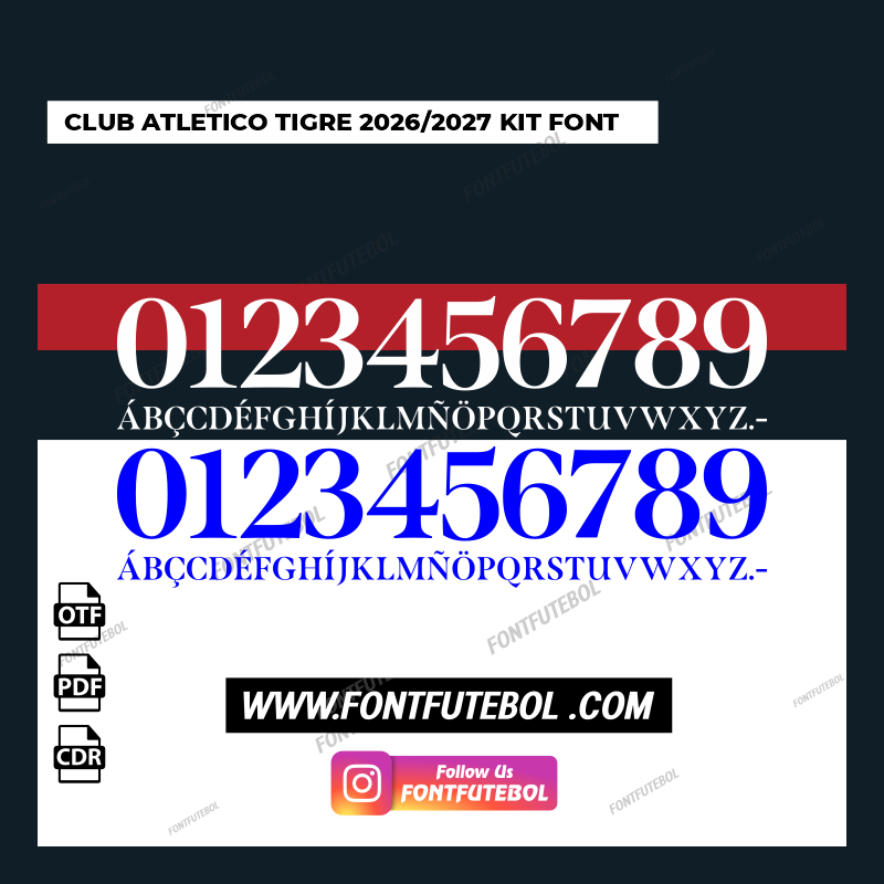CLUB ATLETICO TIGRE 2026/2027 KIT FONT