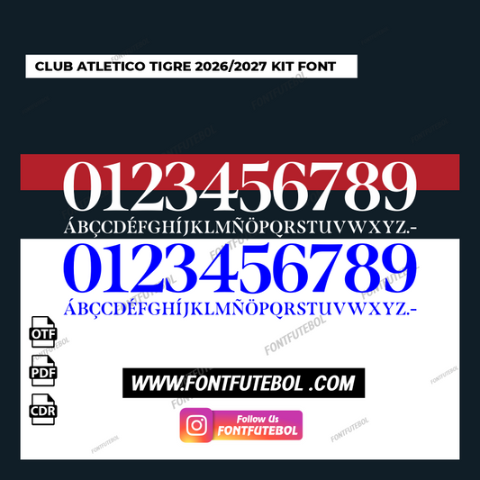 CLUB ATLETICO TIGRE 2026/2027 KIT FONT
