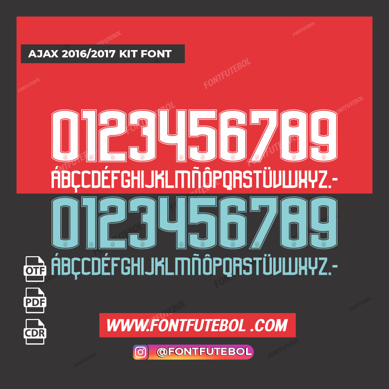 AJAX 2016/2017 KIT FONT