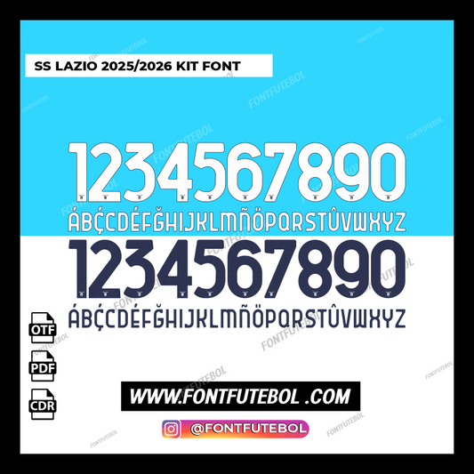 SS LAZIO 2025/2026 KIT FONT