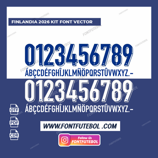 FINLANDIA 2026/2027 KIT FONT VECTOR