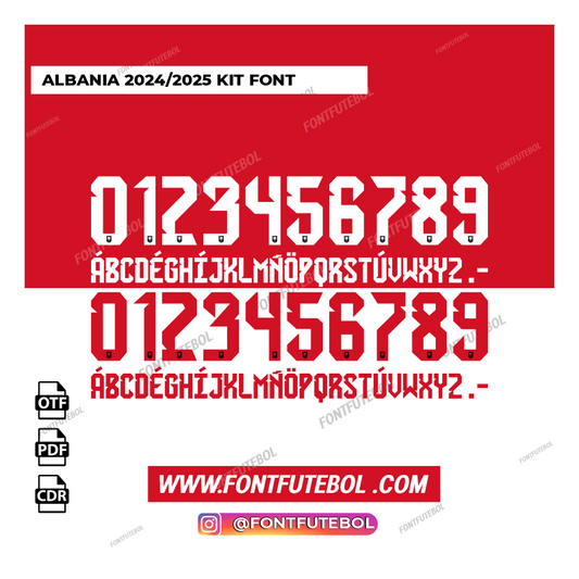 ALBANIA 2024/2025 KIT FONT