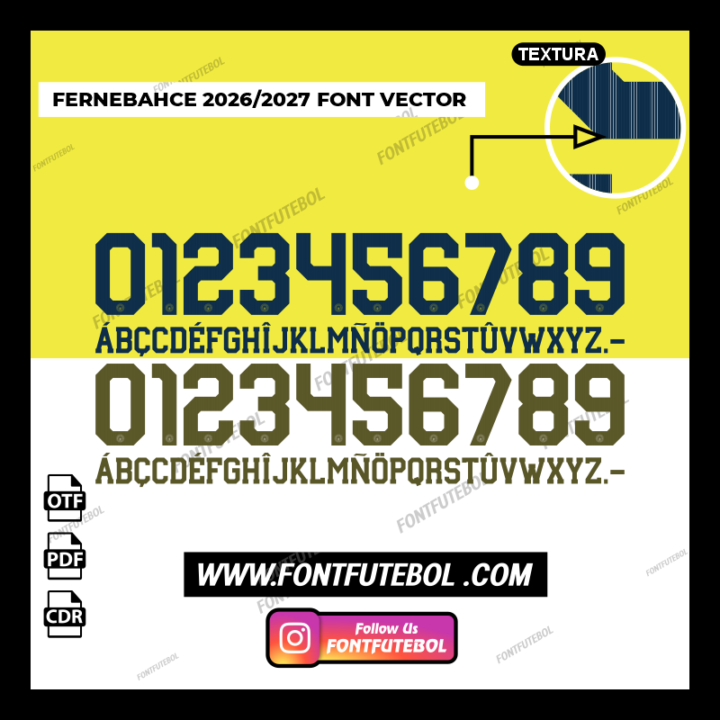 FENERBAHCE 2026/2027 FONT VECTOR