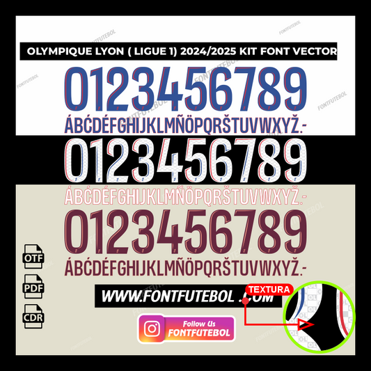 OLYMPIQUE DE LYON  2024/2025 KIT FONT