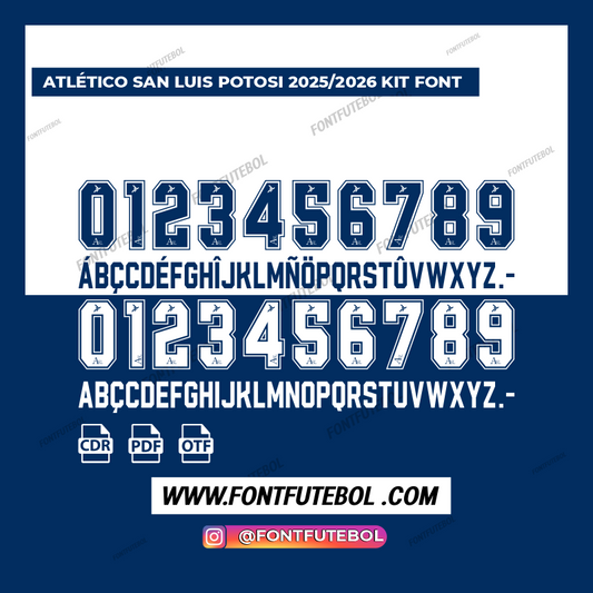 ATLÉTICO SAN LUIS POTOSI 2025/2026 FONT KIT