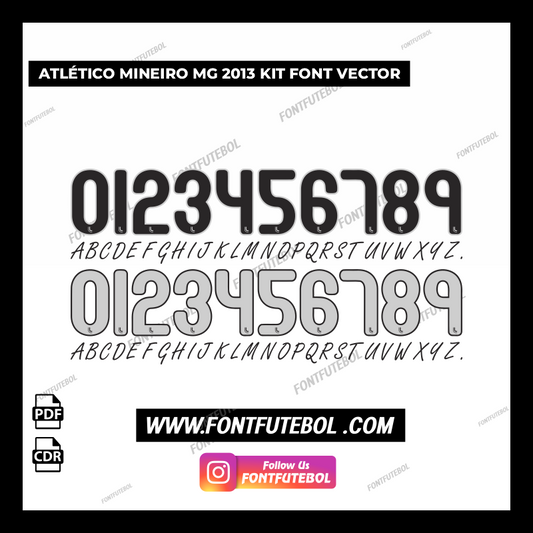 ATLÉTICO MINEIRO MG 2013 KIT FONT VECTOR