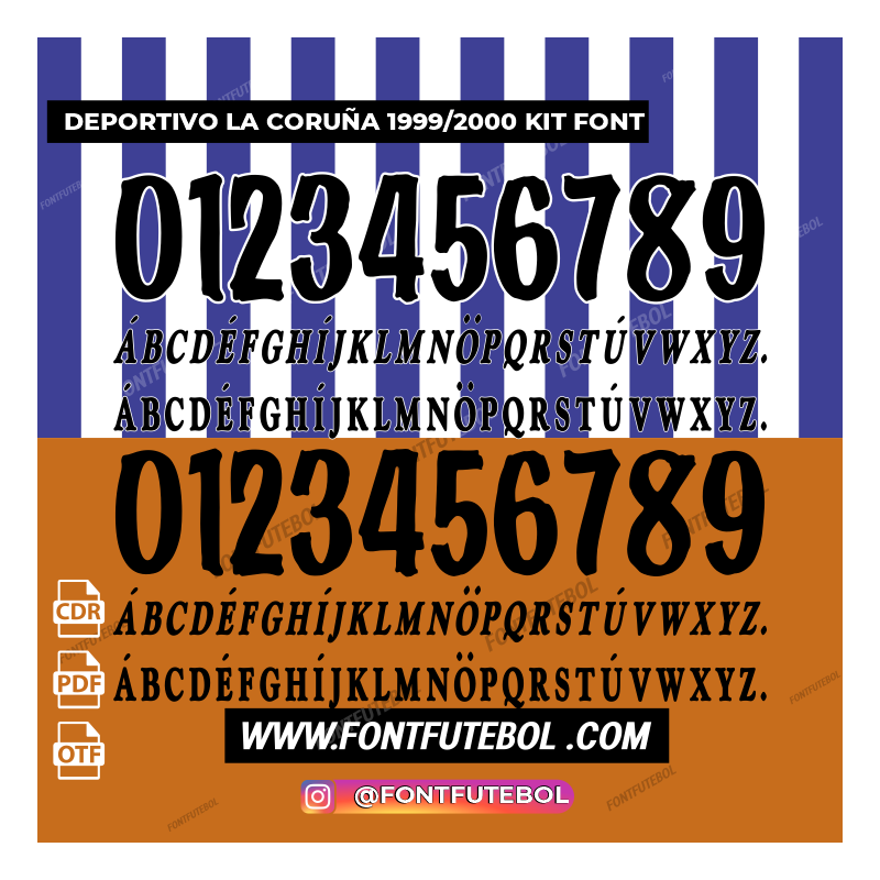 DEPORTIVO LA CORUÑA 1999/2000 KIT FONT