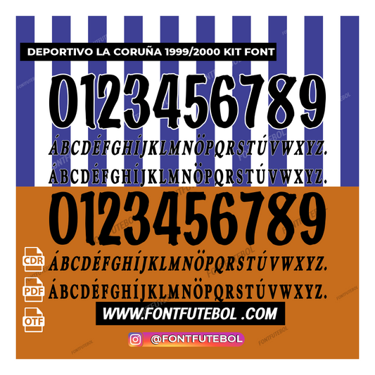 DEPORTIVO LA CORUÑA 1999/2000 KIT FONT