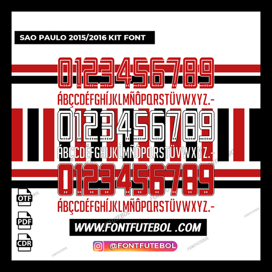SAO PAULO 2015/2016 KIT FONT