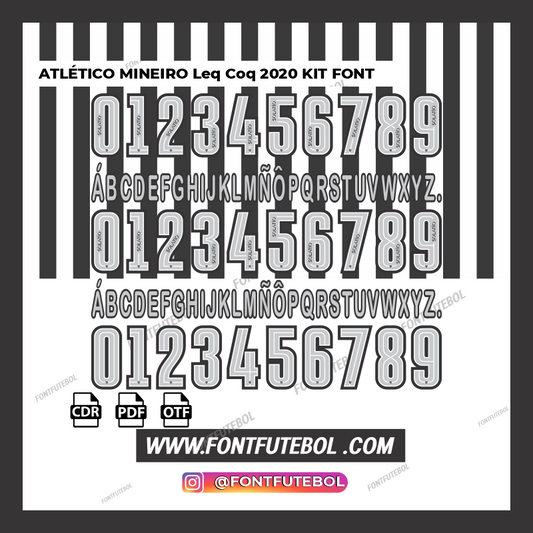 ATLÉTICO MINEIRO ( Leq Coq ) 2020 KIT FONT