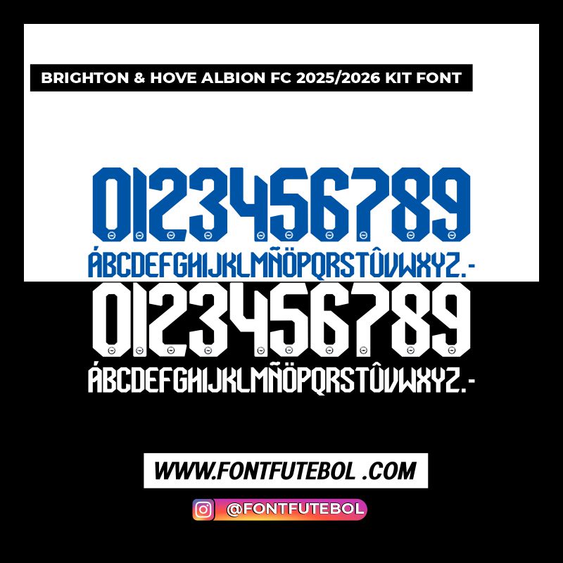 BRIGHTON 2025/2026 KIT FONT