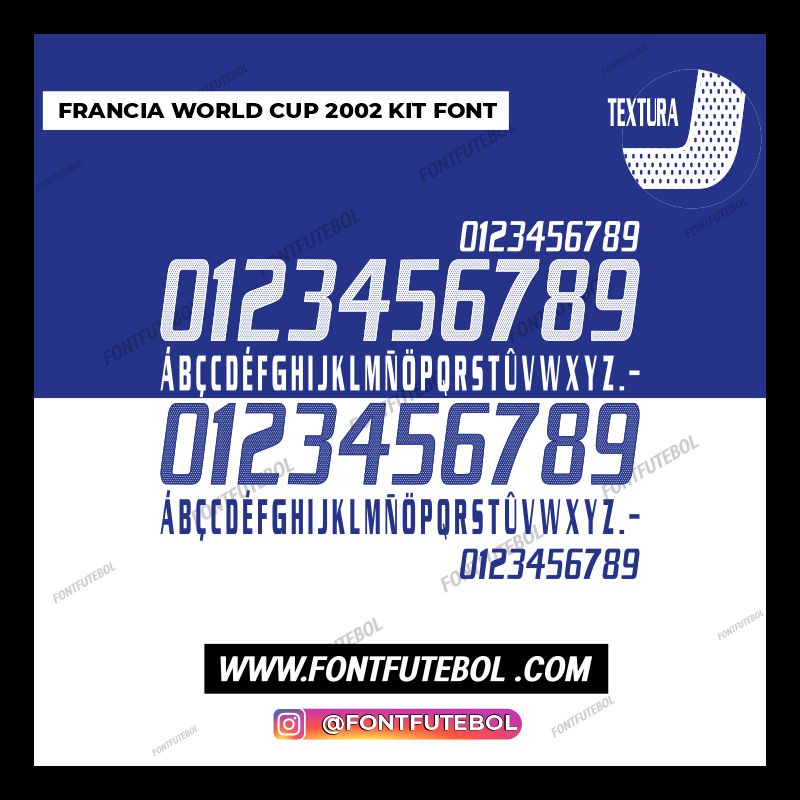 FRANCIA WORLD CUP 2002 FONT KIT