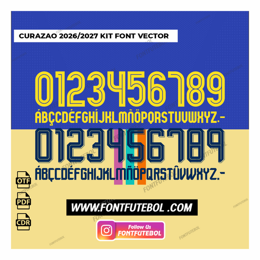 CURAZAO 2026/2027 KIT FONT VECTOR