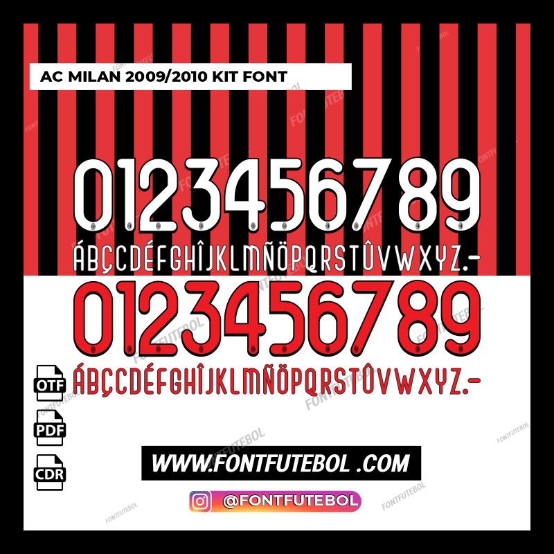 AC MILAN 2009/2010 KIT FONT – FONTFUTEBOL