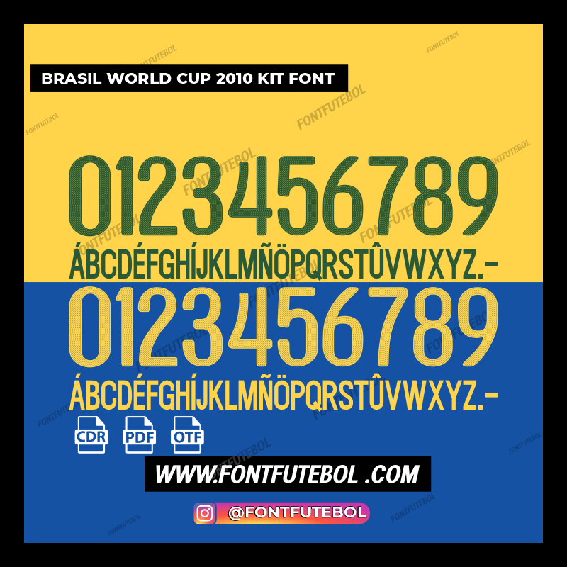BRASIL WORLD CUP  2010/2011 KIT FONT