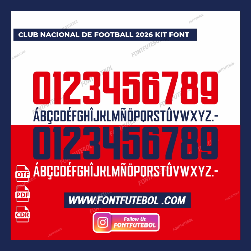 CLUB NACIONAL DE FOOTBALL 2026 KIT FONT
