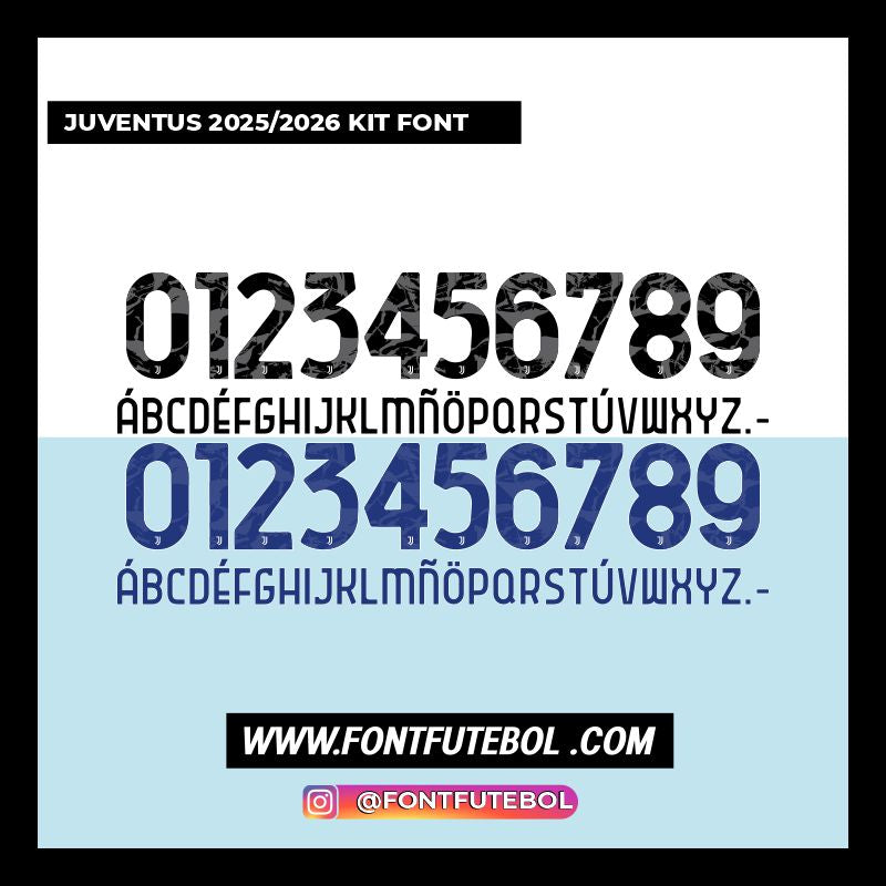 JUVENTUS 2025/2026 KIT FONT