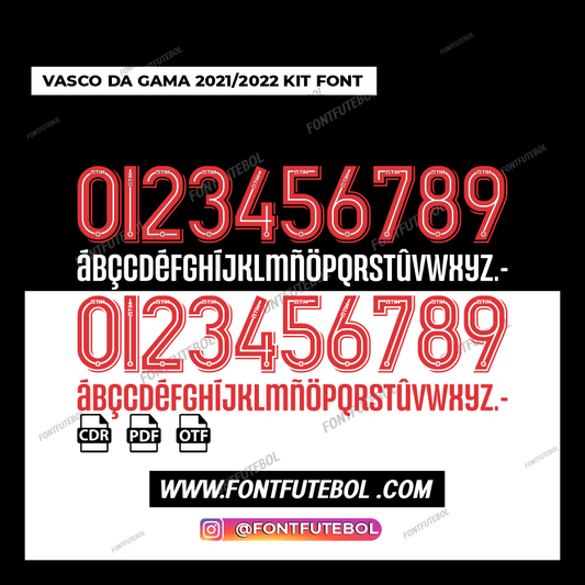 VASCO DA GAMA 2021/2022 FONT KIT