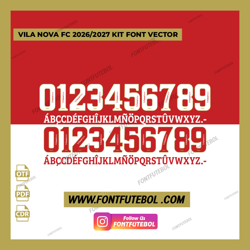 VILA NOVA FC 2026/2027 KIT FONT VECTOR