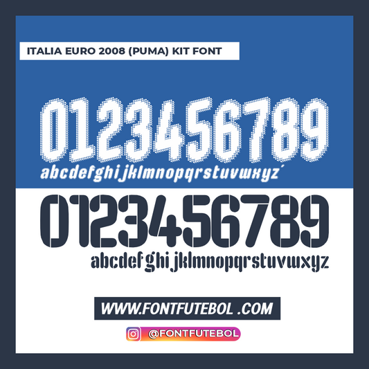 ITALY EURO 2008 (PUMA) FONT KIT
