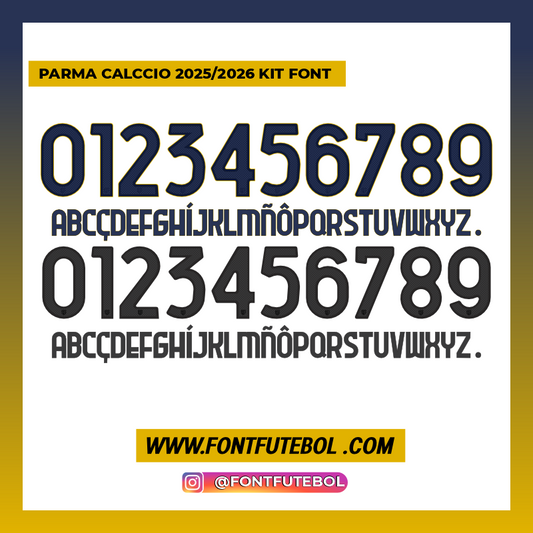 PARMA CALCIO 2025/2026 FONT KIT