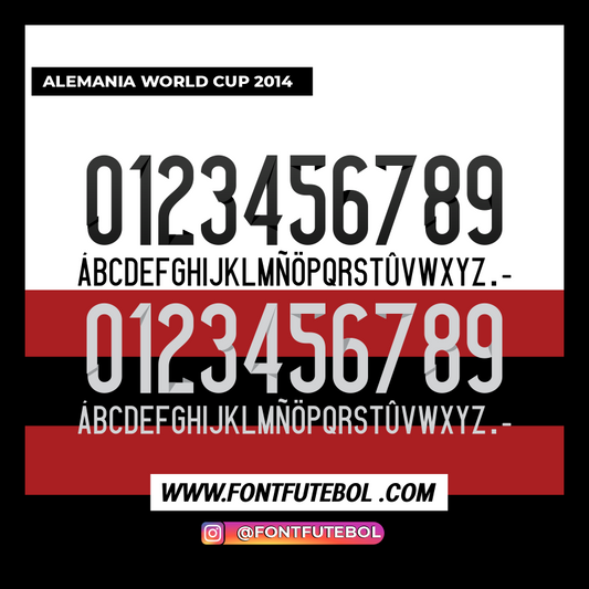 ALEMANIA WORLD CUP 2014 FONT