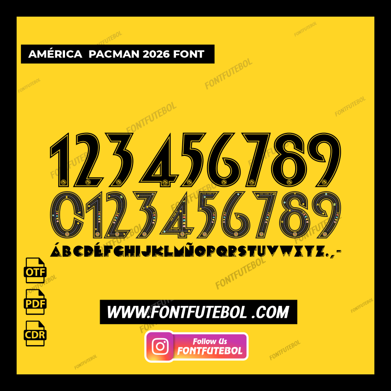 AMERICA PACMAN 2026 FONT
