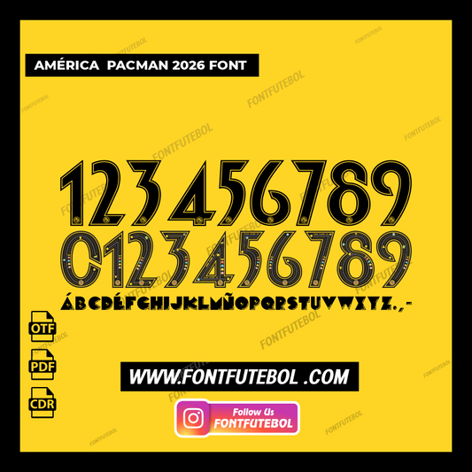 AMÉRICA PACMAN 2026 FONT