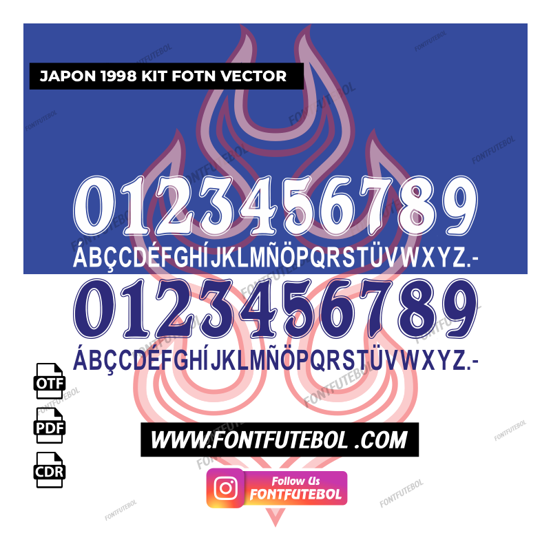 JAPON 1998 KIT FONT VECTOR