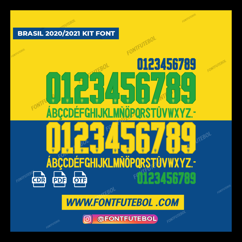 BRAZIL 2020/2021 FONT KIT