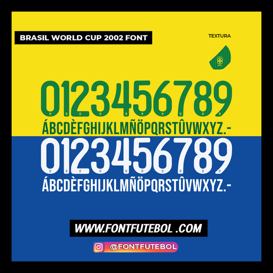 BRAZIL WORLD CUP 2013 KIT FONT